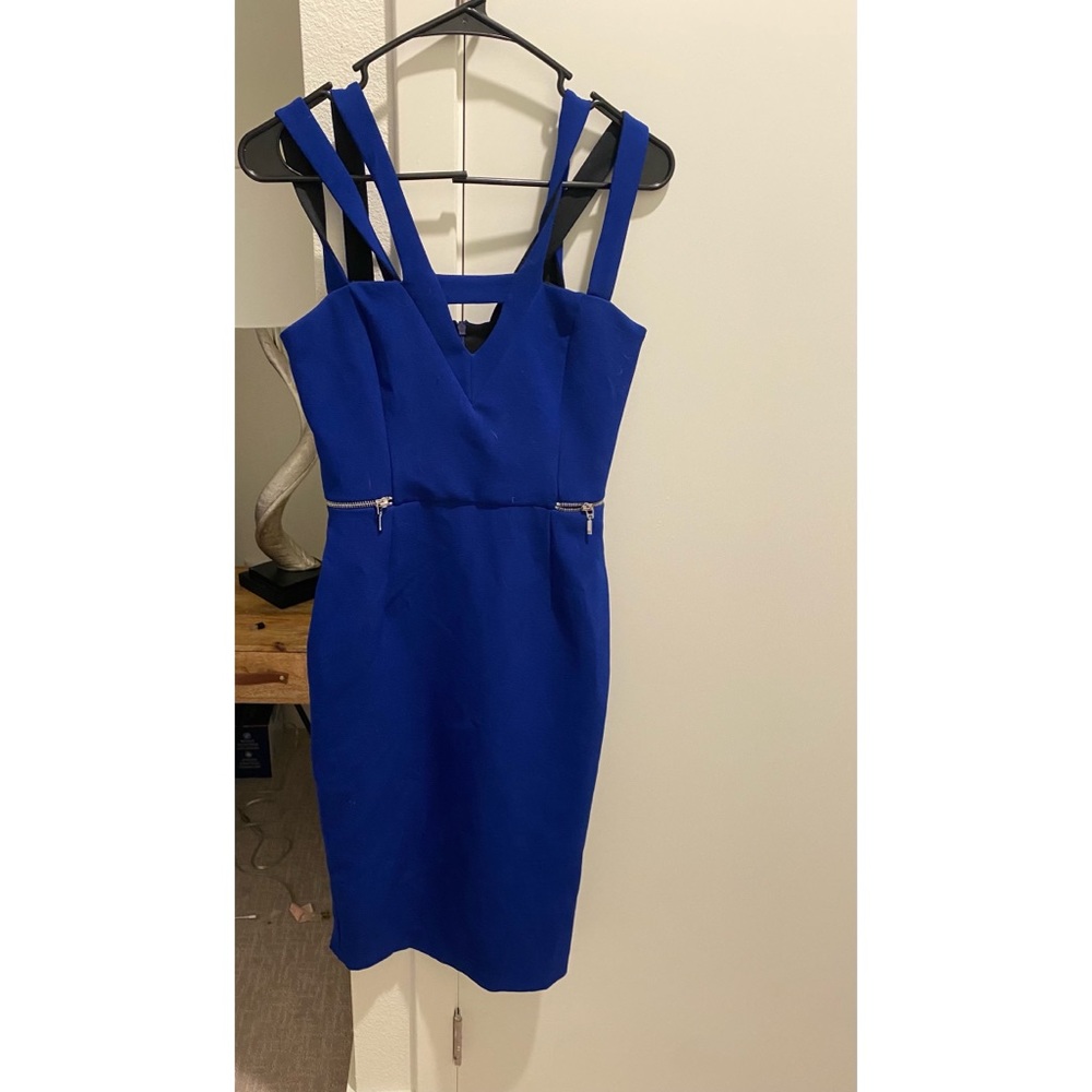 Lipsy Royal Blue Strappy Bodycon Dress